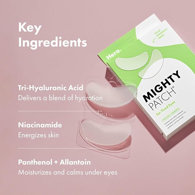 HERO COSMETICS Mighty Patch for Tired Eyes Patches, 6 Count