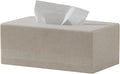 Haocoott Tissue Box Cover Rectangle, Sandstone Look, Simple Stripe, Beige