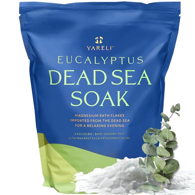 Yareli Magnesium Flakes Dead Sea Bath Soak, 5lb Eucalyptus