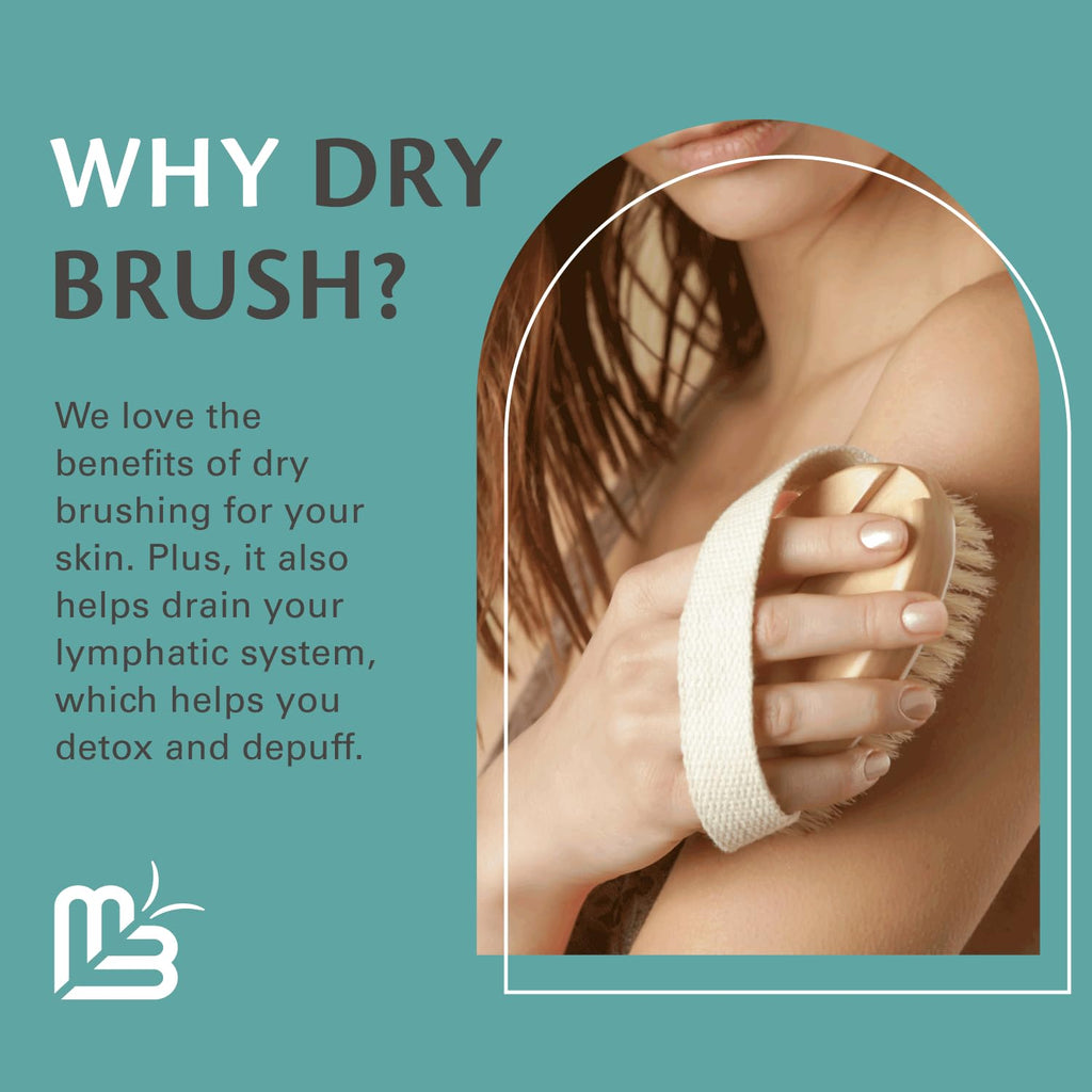 Firm Dry Brush for Body, Firming & Exfoliating Body Brush by M3