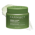 Farmacy Makeup Remover Cleansing Balm - Green Clean Waterproof Makeup Remover Balm + Oil Cleanser for Face - Gently Melts Make Up + SPF - Hydrates + Softens Skin with Super Greens + Papaya (50ml)