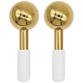 Set Of 2 Stainless Steel Ice Face Globes, Firming Roller Tool For Lifting Skin, Reduces Puffiness, Dark Circles, Easy To Clean Metal