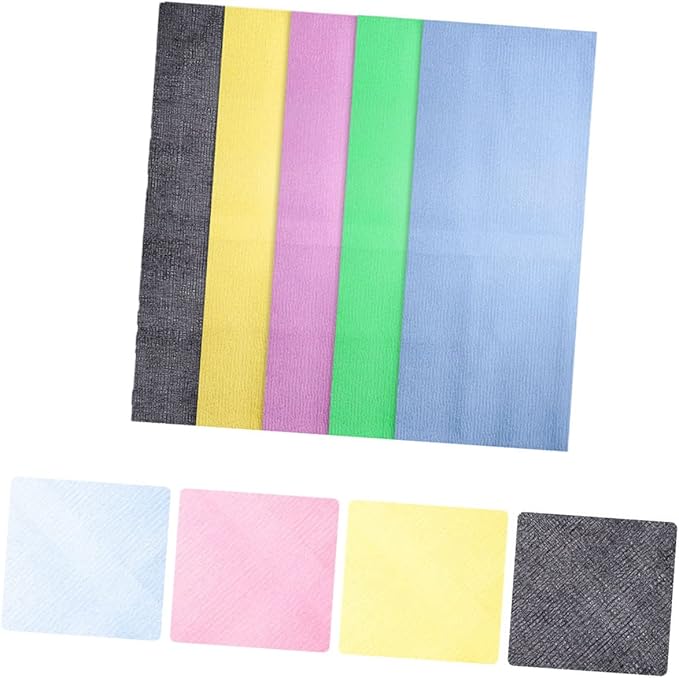 5pcs Exfoliating Back Scrubber Strap for Skin Massage and Cleansing Random Colors for Bathing and Shower Use