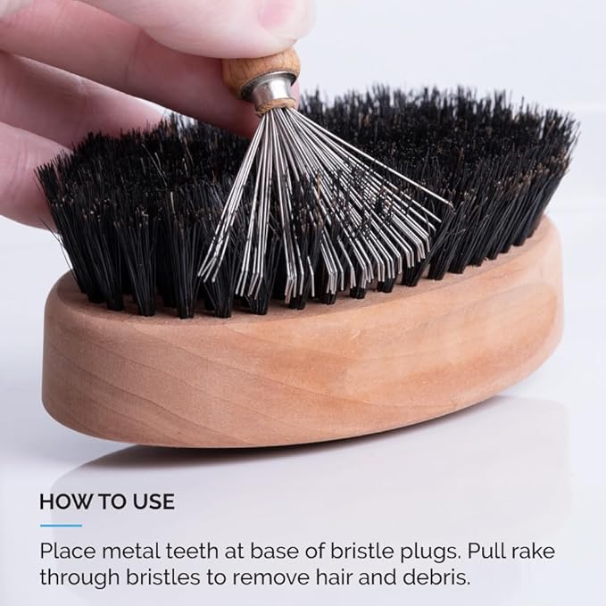 ZEUS Brush Cleaning Rake, Beard Brush Maintenance Tool (Made in Germany)