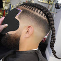 SONGJIE Multi-Use Hairline Fill In Design Barber Hairline Card Suitable for Different Types of Design Barber Design Barber Styling Templates Beard Enhancement Design Card