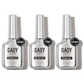 GAOY Gel Top Coat, Builder Gel and Base Coat Set, 3 Pcs 16ml Clear Glossy No Wipe Combination for UV Light Cure