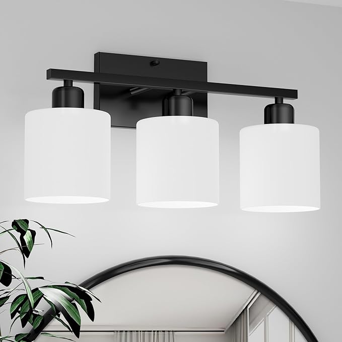 Dekang Black Bathroom Light Fixtures Over Mirror 18 Inches