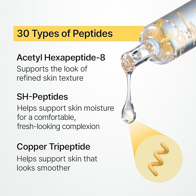 SUNGBOON EDITOR Collagen Silk Peptide Intensive Ampoule | Copper Peptides Serum for Face with Collagen & Multi Peptides | Hydrating Korean Skincare Facial Serum for Smooth-Looking Skin | 1.35 Fl Oz