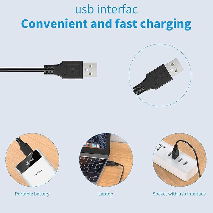 Replacement UMICKOO Charger Facial Cleansing Brush Charger Cord Compatible with UMICKOO Facial Cleansing Brush Charging Cable