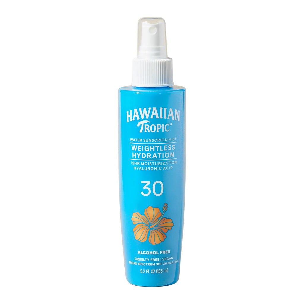 Hawaiian Tropic Weightless Hydration Water Mist for Body SPF 30, 5.2 Fl Oz