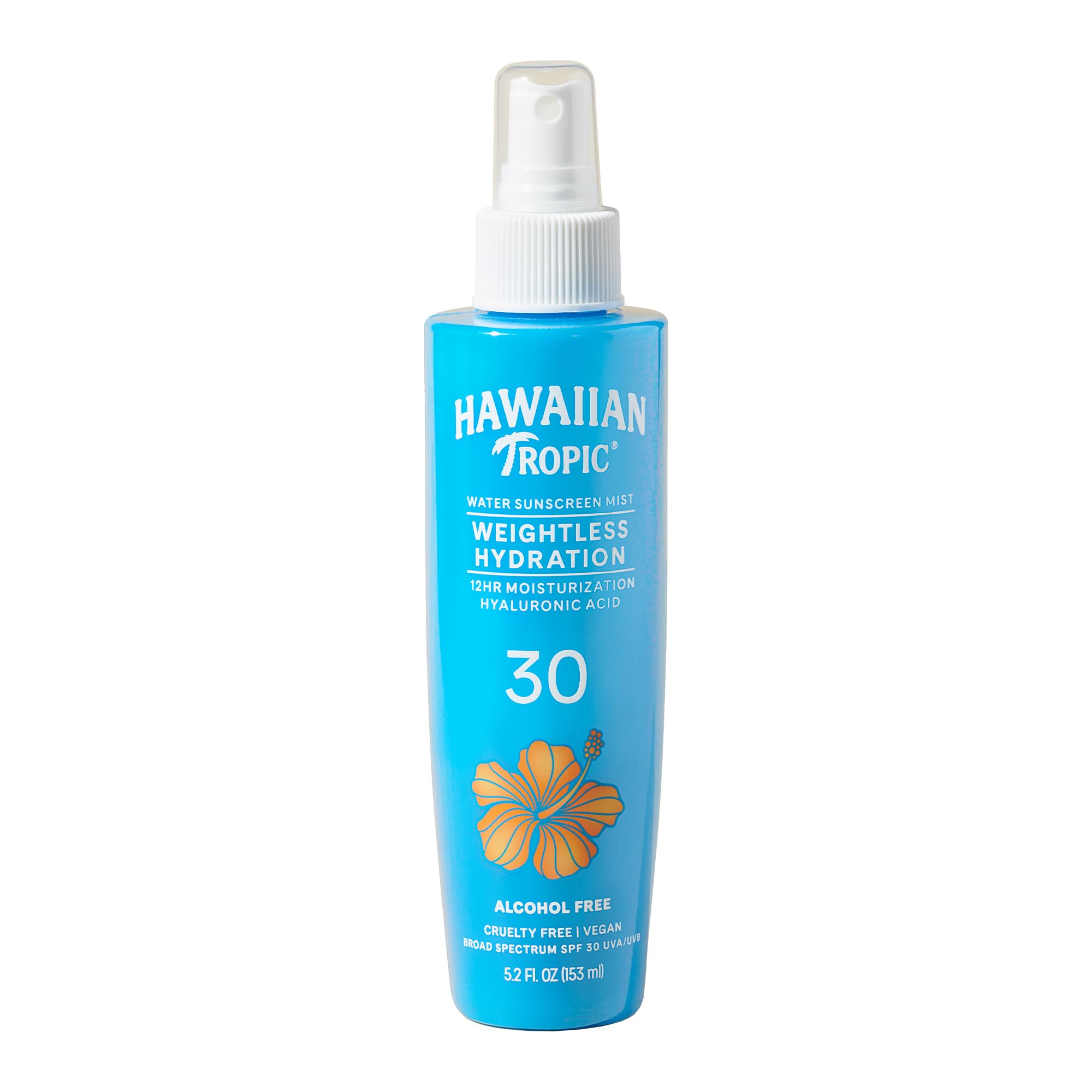 Hawaiian Tropic Weightless Hydration Water Mist for Body SPF 30, 5.2 Fl Oz