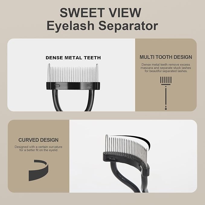 SWEET VIEW Eyelash Comb Lash Separator Tool