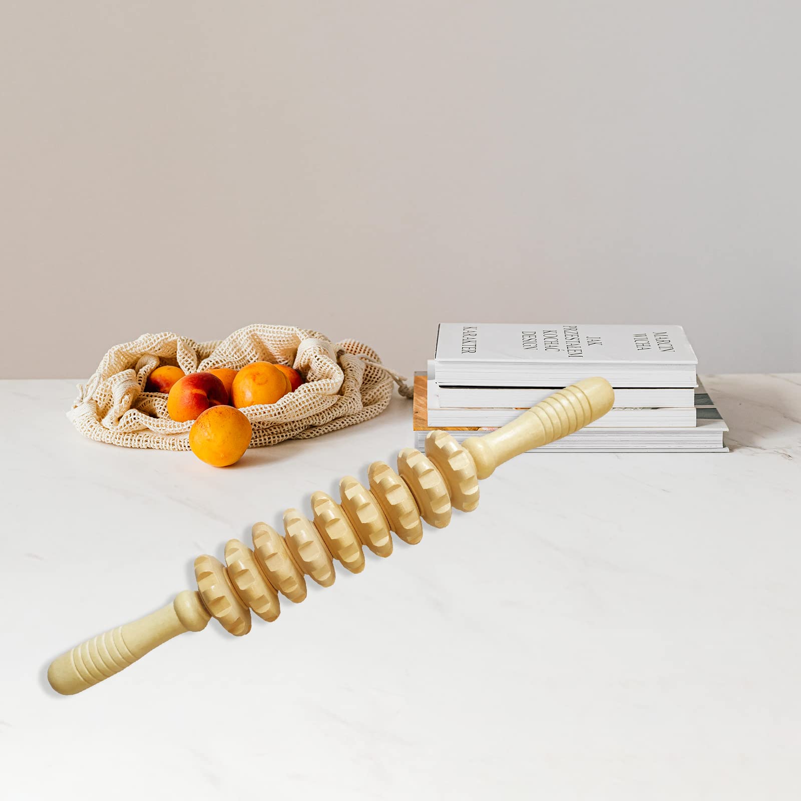 Ctwctr Wood Therapy Massage Tools Manual Massage Roller Stick for Body Sculpting, Maderoterapia Kit- Cellulite Massager for Muscle Pain Relief, Fascia, Cellulite