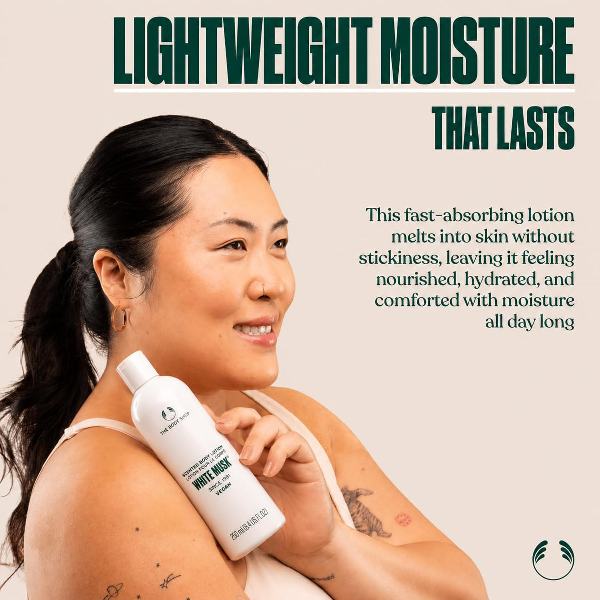 The Body Shop White Musk Scented Body Lotion | SIlky, Vegan, 8.4 Oz