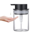 MKLZ Glass Dish Soap Dispenser, 10oz Hand Liquid Bottles with Plastic Pump