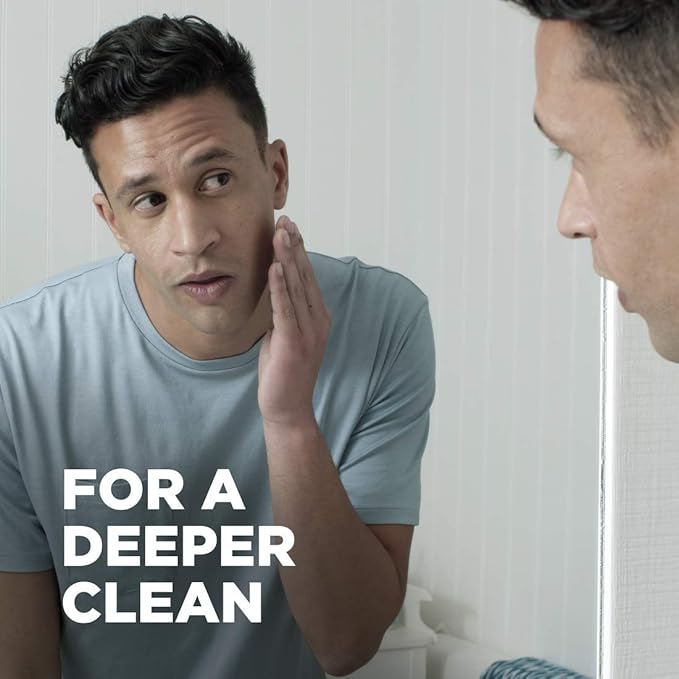 DOVE MEN + CARE Shower Scrub Tool to Exfoliate Skin, Active Clean, 4 Count