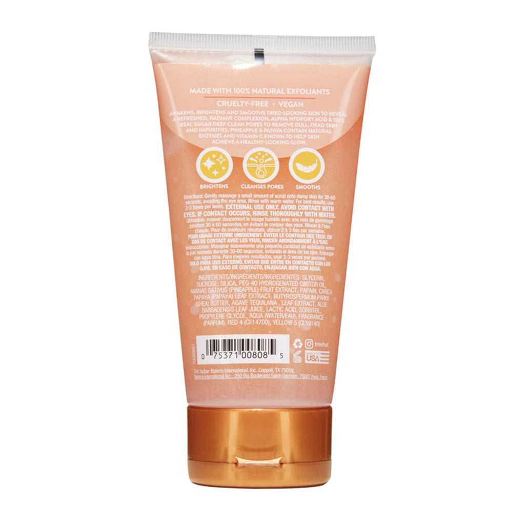 Tree Hut Pineapple & Papaya Brightening Face Scrub | Deep Cleans Pores to Remove Dead Skin & Impurities | Nourishing Essential Body Care | 7.4 fl oz.