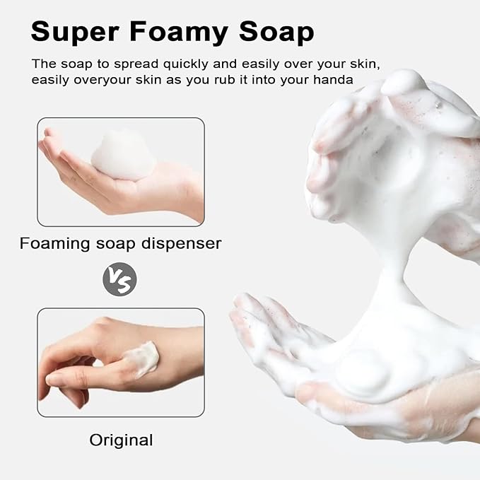 Autdor Foam Pump Bottle 1.7oz 2Pcs Foaming Soap Dispenser 50ml Foaming Spray Bottle Empty Travel Foam Bottle Clear Foam Dispenser for Hand Soap Toiletries Shampoo Lotion