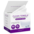 Reduces Fine Lines and Wrinkles in 6 weeks or Less, CLEAN SKIN CLUB Healthy Aging Clean Towels® XL, Disposable Face Towels