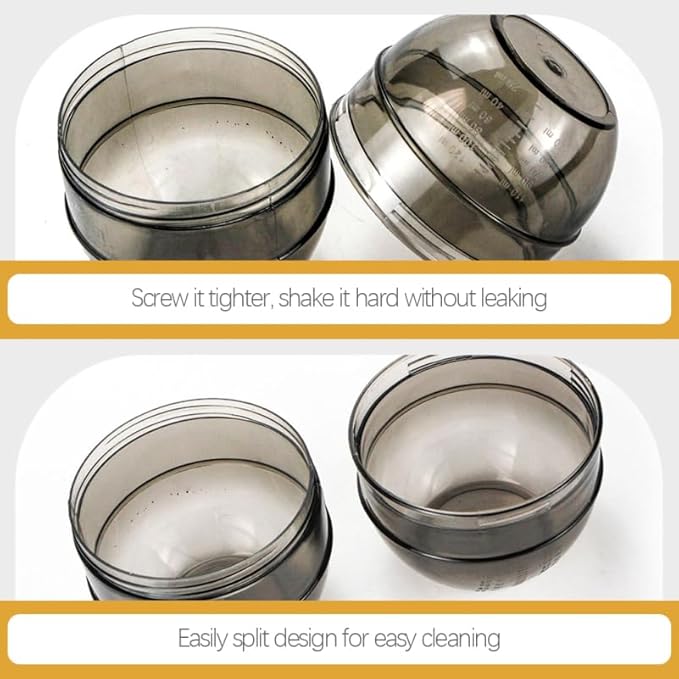 LALAFINA Hair Dye Color Cup with Measuring Scale 3-Pack Hair Color Mixing Bowls Salon Tint Shaker Mixer for Precise Coloring and Diy Hairdressing