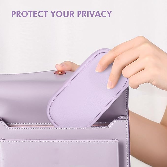 Teircno Portable Tampon Storage Bag,Tampon Holder for Purse, Small Organizer Bag with Handle, PU Period Pouch, Small Case for Feminine Products with Zipper Period Bags for Women