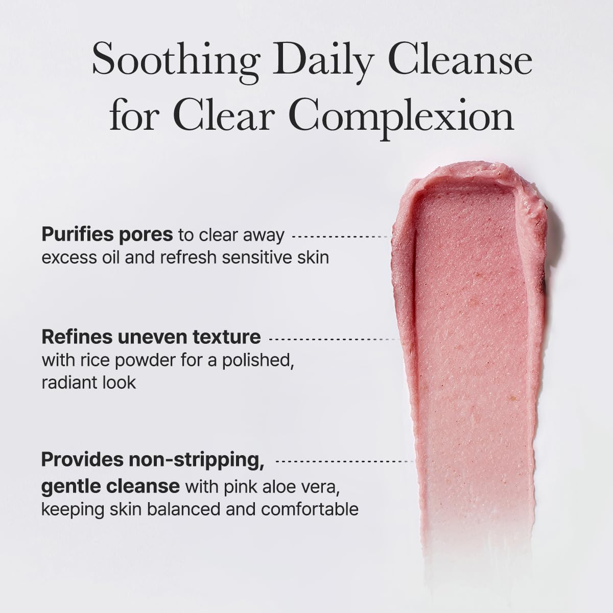 Arencia Rosehip Rice Mochi Face Cleanser & Daily Scrub - Moisturizing, Exfoliating & Deep-Cleansing - All Skin Types with Rice Powder & Rice Water (4.23oz)