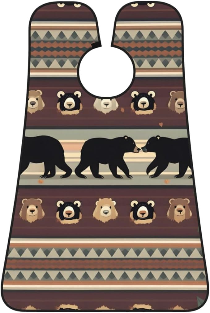 Beautiful Peacock Print Beard Bib Shaving Apron, Beard Hair Trimming Cape Gift For Dad