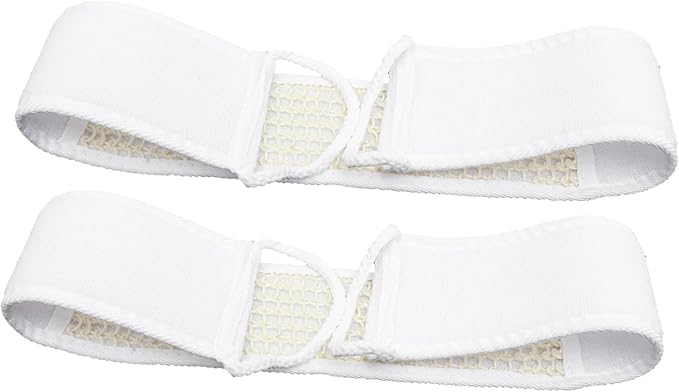 HAKIDZEL 2Pcs Exfoliating Bath Scrubber Shower Back Strap Spa Skin Cleaning Brush for Men Women for Reaching Hard to Access Areas for Smooth Skin