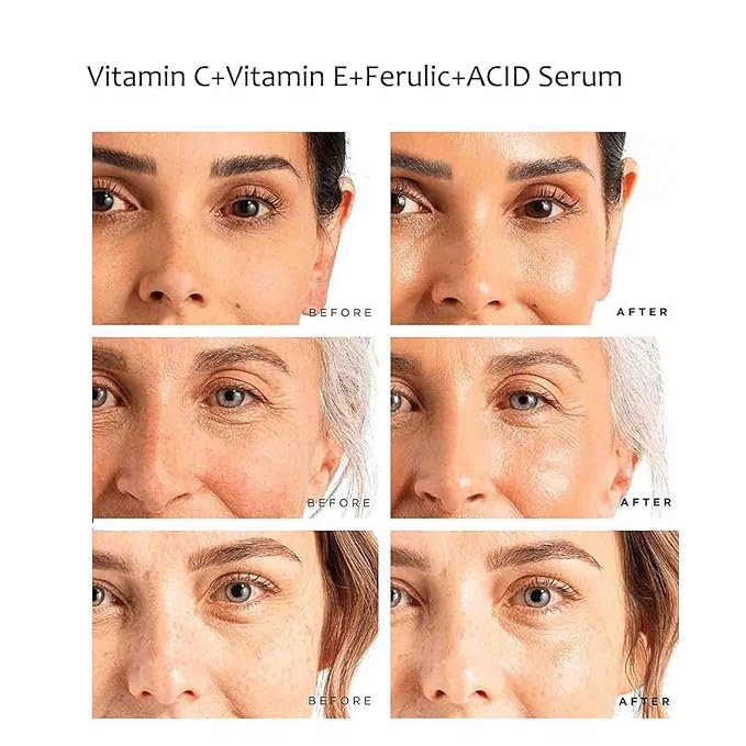 LuminaSkin Vitamin C Face Serum Vitamin CE Serum with Ferulic Acid for Women Vitamin E and Ferulic Serum Skin Care - Vitamin C Serum for Face - Dark Spot Corrector, Anti Aging Face Care 1 Oz