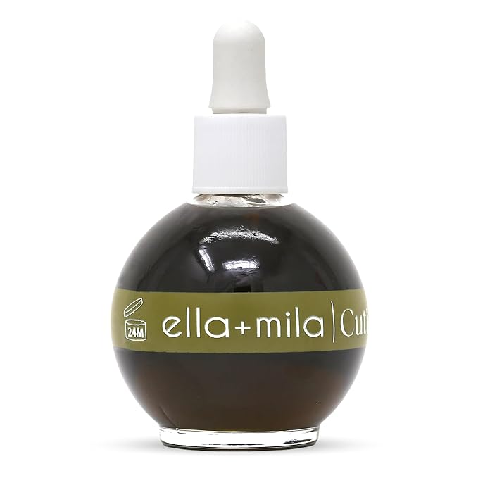 ella+mila Cuticle Oil for Nails - Olive & Avocado, Vegan, 2.3 fl oz