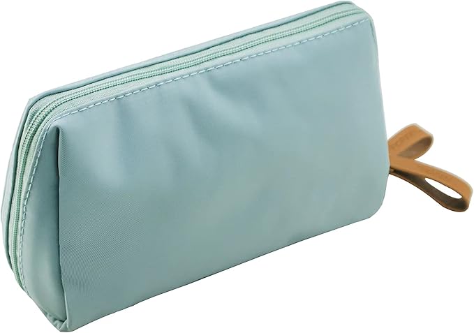 Kososuru Small Makeup Bag for Purse Portable Waterproof Cosmetic Bag Travel Makeup Pouch for Women (Sky blue, Square)