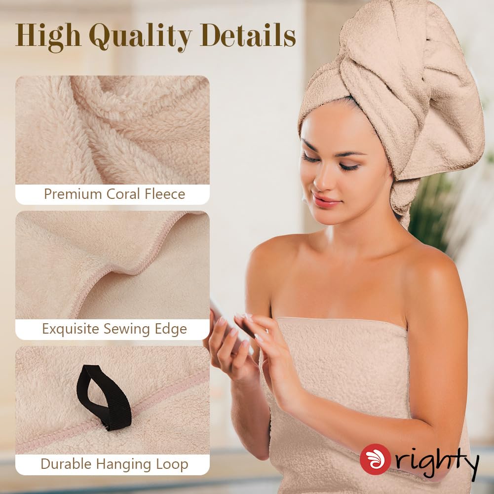 Orighty Bath Towels, Soft Feel Bath Towel, 4 Pack (27'' x 54'')