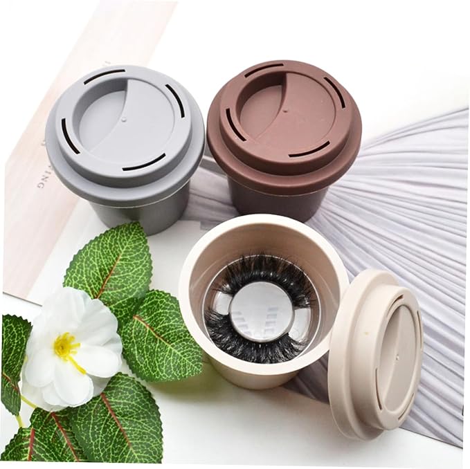 3pcs False Eyelash Storage Box Lash Holder Makeup Organizer for Eyelashes Waterproof for Travel and Daily Use