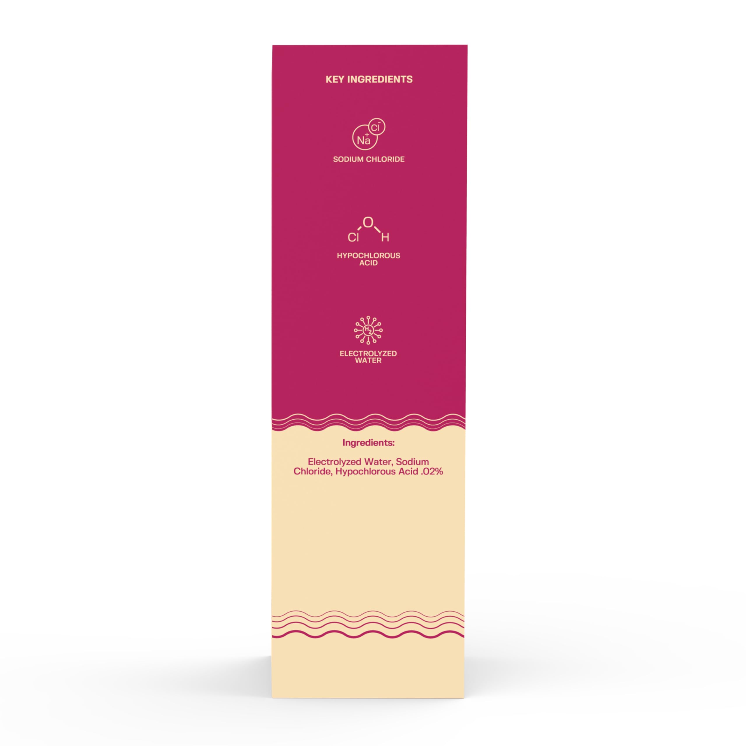 BASE LABORATORIES Hypochlorous Acid Spray for Face, Skin Cleanse 8oz