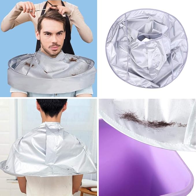 SZHSTC Professional Hair Cutting Cape Foldable Hair Cutting Cloak Umbrella for Salon Barber Adult Special Hair Styling Accessory