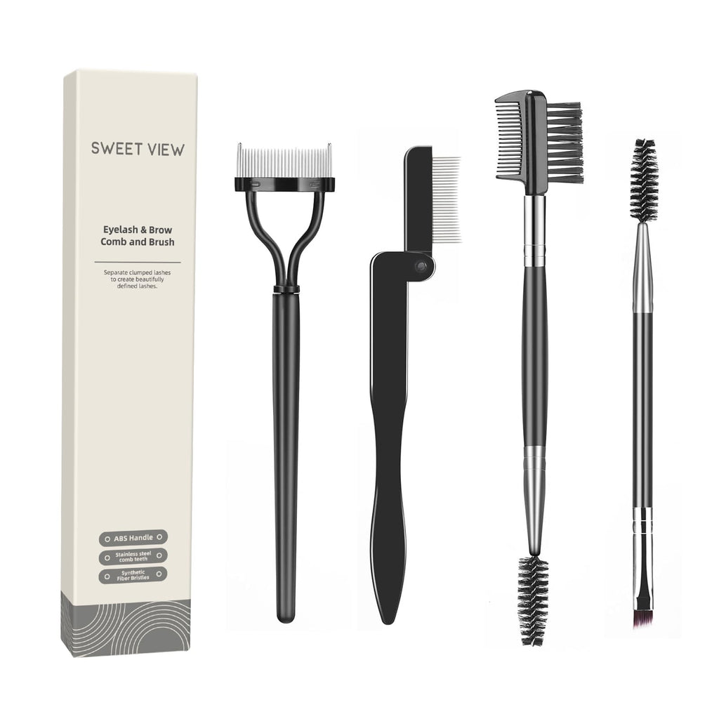 SWEET VIEW Eyelash Comb Lash Separator Tool Brow Brush
