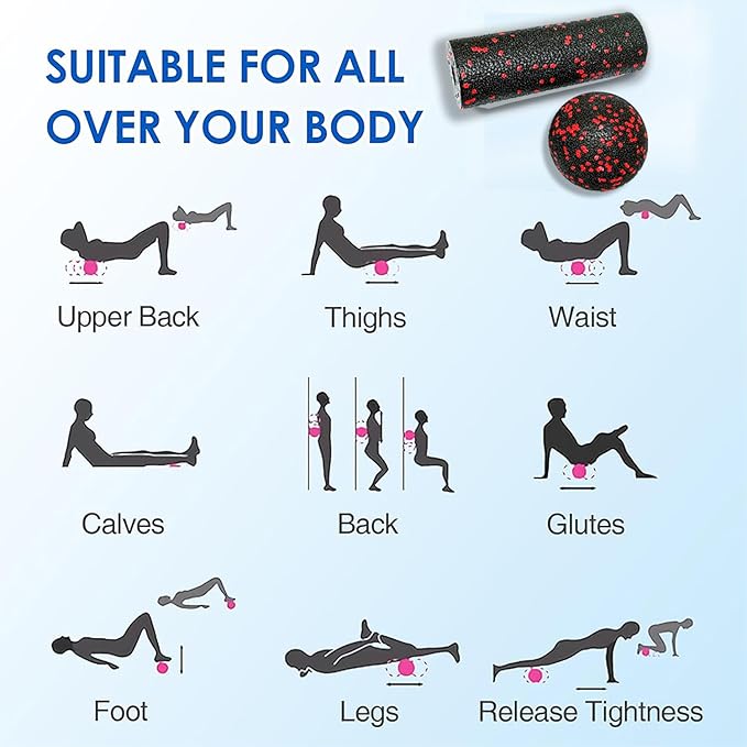 XCZGSW Mini Foam Roller, High Density Massage Tool for Physical Therapy
