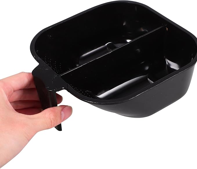 TOVINANNA Double Compartment Hair Mixing Bowl 2.56 Inch Plastic Hair Dye Bowl for Salon and Home Use Stackable Color Mixing Tool for Tinting and Dye Application
