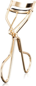 Pro Eyelash Curler – No Pinching, Hypoallergenic Rubber Pad for Perfect Curves, Painless & Gentle, Fits All Eye Types – Compact Travel-Friendly Design with Case (Gold)