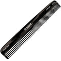 Kent 6T Black Graphite Fine Tooth and Wide Tooth Hair Comb, Handmade Styling Comb for Hair Care, Barber Combs, Beard Combs For Men, Styling Grooming for Men, Women and Kids