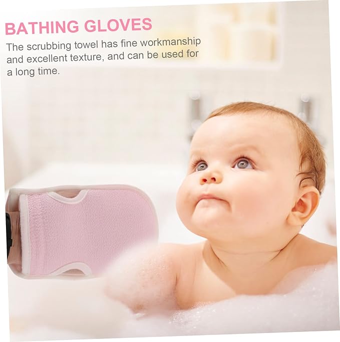 LIFKOME 2pcs Exfoliating Bath Strap Scrubber Back Cleaning Glove for Deep Cleansing and Relaxation for Spa Massages and Daily Bathing