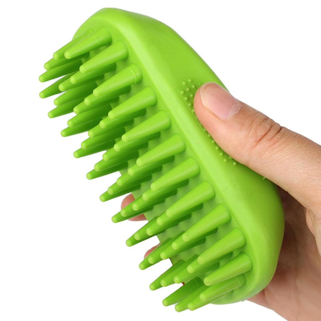 Yintoper Dog Bath Brush Pet Silicone Shampoo Brush