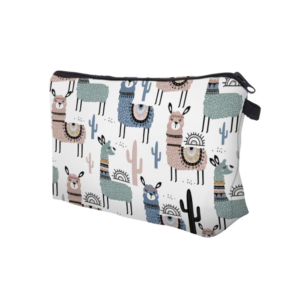 Deanfun Small Makeup Case - Cute and Waterproof Cosmetic Bag for Women(Cactus Camel D5-51444)