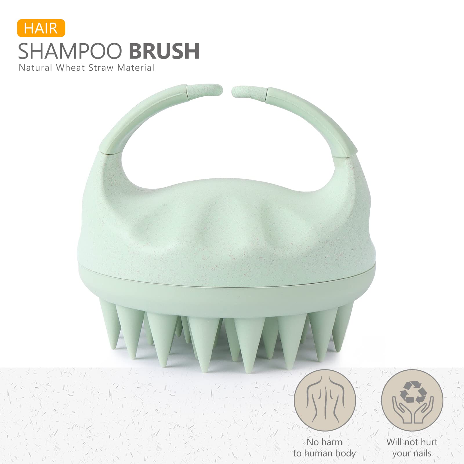 Sndyi 2 Pcs Scalp Massager Shampoo Brush, Scalp Scrubber with Soft Silicone Bristles, Scalp Exfoliator for Dandruff Removal, Scalp Massager for Hair Growth, Wet Dry Hair Brush for Scalp Care
