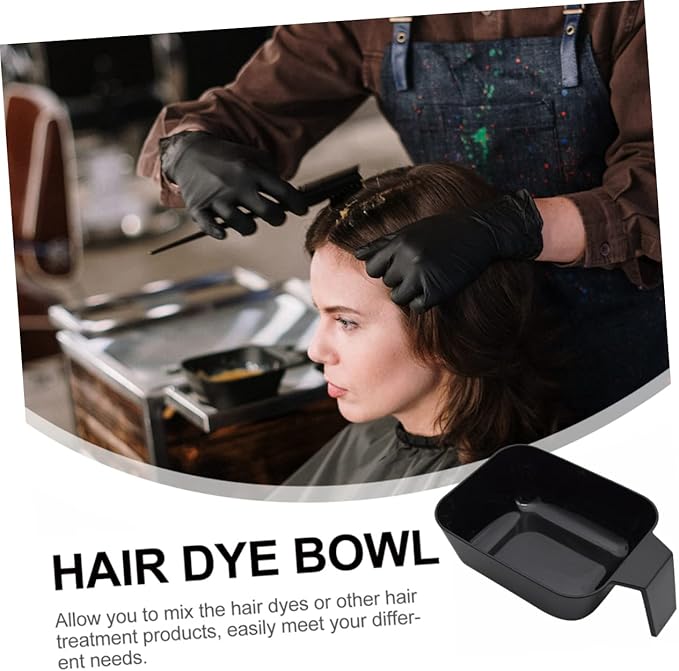 Beatifufu 2 Pack Hair Color Bowl Hair Dye Bowl for Mixing Tint Wide Deep Color Mixing Bowls for Salon and Home Diy Coloring Reusable Salon Tool 7.08 X 4.80 X 2.75 in
