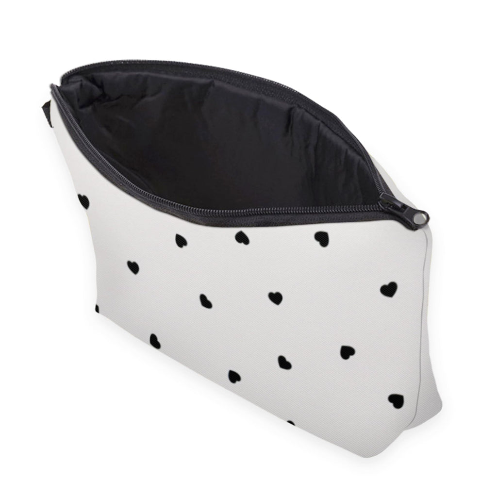 Aiphamy Cute Travel Makeup Bag Cosmetic Bag Small Pouch Gift for Women (Little Heart)