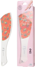 F3 Systems S-Line Emery Foot File, Colossal Double-Sided Pedicure Tool, Effective for Cracked Heel, Ergonomic Design for Easy Grip (Pattern)