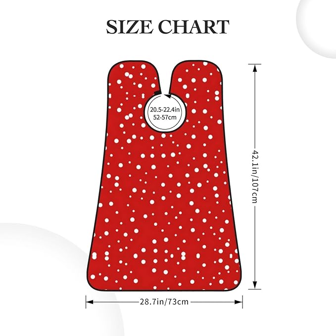 Red Stripe Firefighter Usa Flag Print Beard Bib Shaving Apron, Beard Hair Trimming Cape Gift For Dad