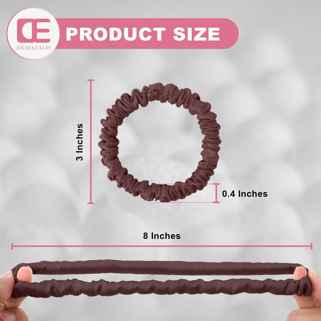 6Pcs Silk Hair Ties 100% Pure Mulberry Silk Scrunchies for Women Girls