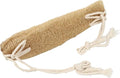 TEHAUX Exfoliating Loofah Back Scrubber Strap with Natural Cotton Rope, Double-Sided Back Washer for Shower Bath, Beige Long Body Scrubber for Deep Cleaning and Skin Care